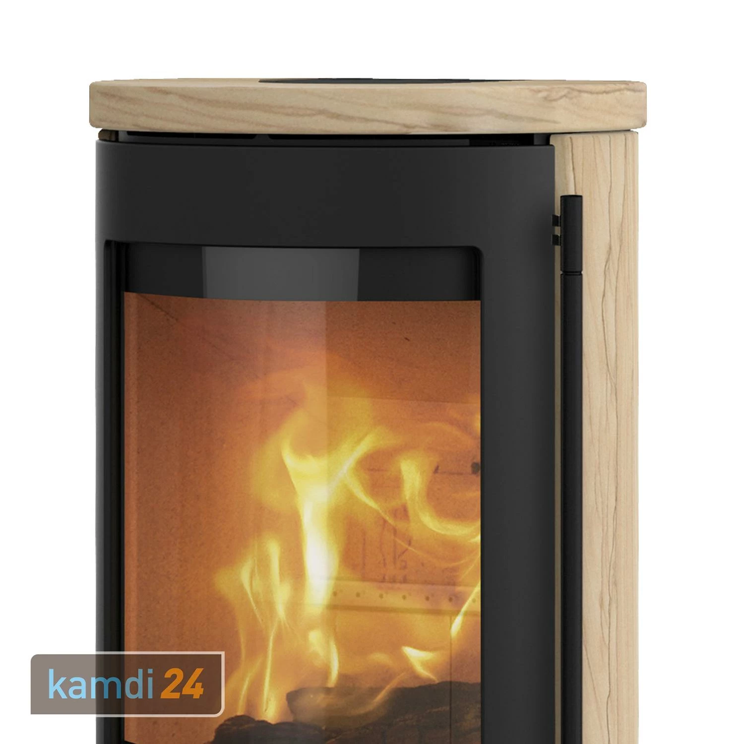 Lotus Prestige Basic S Kaminofen Sandstein, Korpus Schwarz, DIBt, Rauchrohranschluss Hinten 5 Lotus Prestige Basic S Kaminofen Sandstein, Korpus Schwarz, DIBt, Rauchrohranschluss Hinten – Bild 3