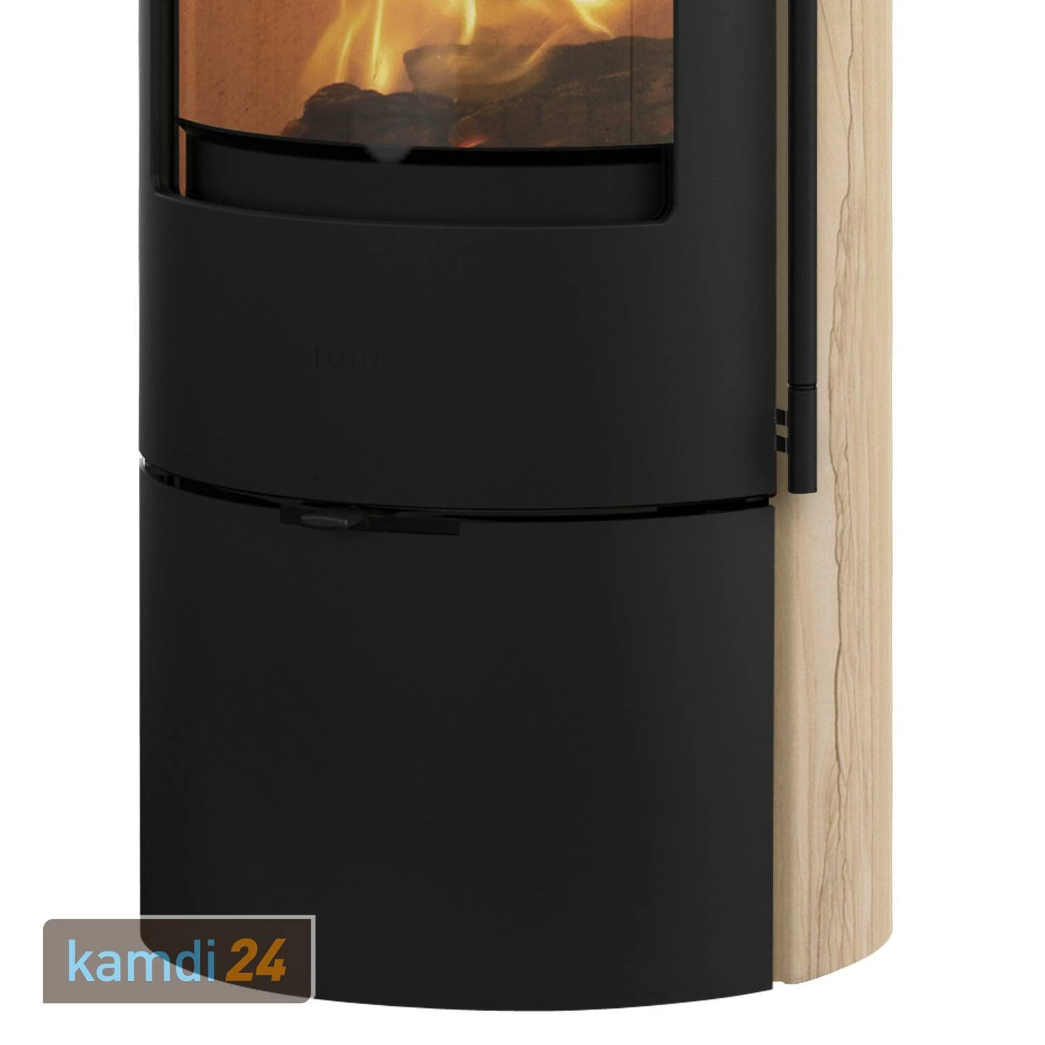 Lotus Prestige Basic S Kaminofen Sandstein, Korpus Schwarz, DIBt, Rauchrohranschluss Hinten 6 Lotus Prestige Basic S Kaminofen Sandstein, Korpus Schwarz, DIBt, Rauchrohranschluss Hinten – Bild 4