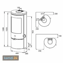 Lotus Prestige Basic Sand Kaminofen, Tür Grau, Rauchabgang Hinten -Angebote Kamdi24 Store lotus prestige basic sand kaminofen tuer grau rauchabgang hinten 15487 m 5