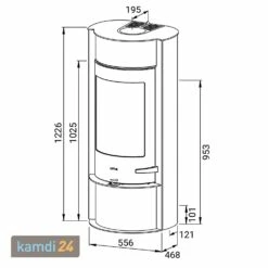 Lotus Prestige MST Kaminofen Grau, Rauchabgang Oben -Angebote Kamdi24 Store lotus prestige mst kaminofen grau rauchabgang oben 10694 m 3