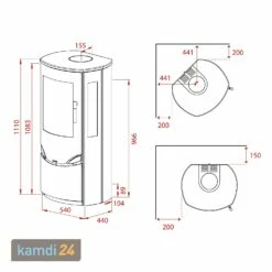 Lotus Prio 5 Kaminofen Grau, Rauchabgang Oben 11 Lotus Prio 5 Kaminofen Grau, Rauchabgang Oben -Angebote Kamdi24 Store lotus prio 5 kaminofen grau rauchabgang oben 9140 m 4