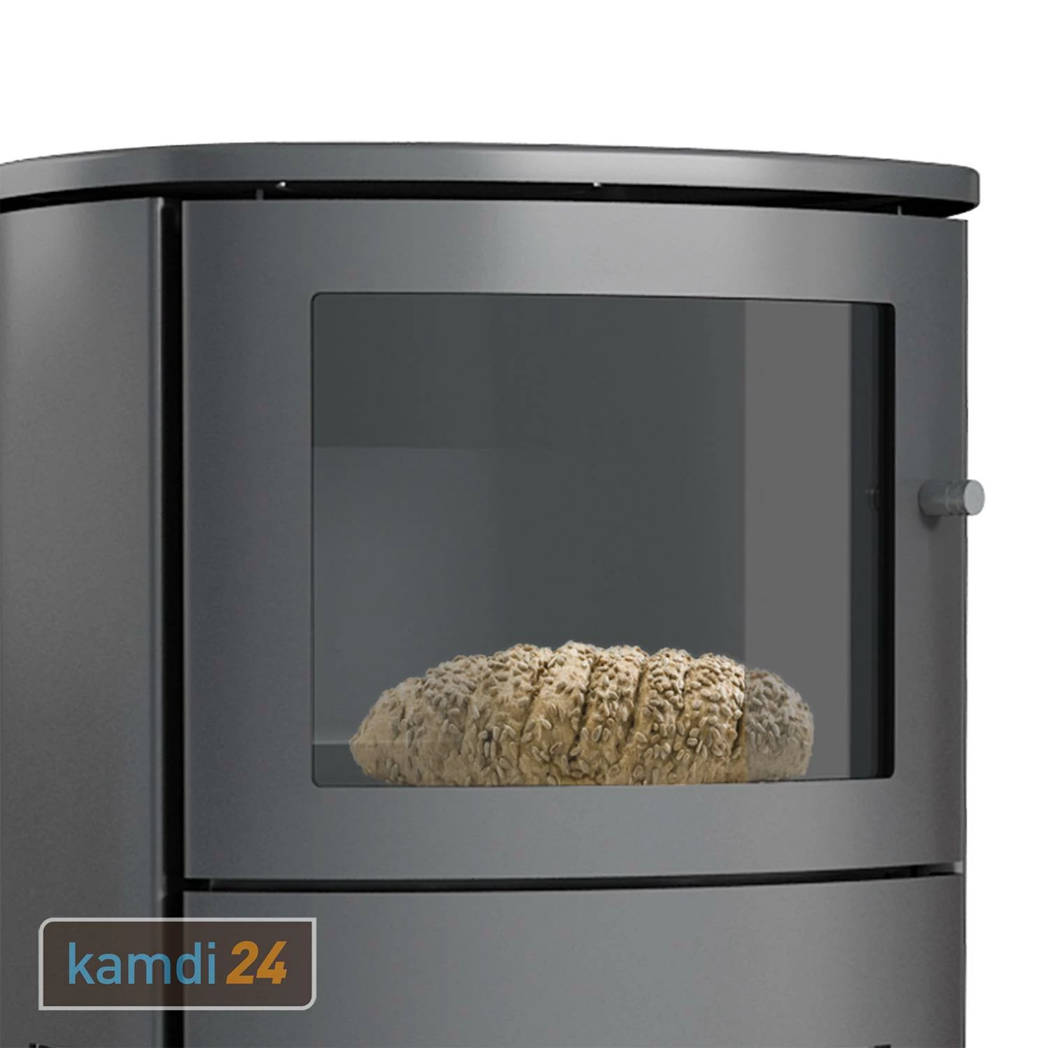 Lotus Prio 7 Kaminofen Grau Mit Backfach, Rauchabgang Hinten 5 Lotus Prio 7 Kaminofen Grau Mit Backfach, Rauchabgang Hinten – Bild 3