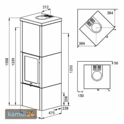 Lotus QM40 Kaminofen Speckstein, Tür Grau, Rauchabgang Oben -Angebote Kamdi24 Store lotus qm40 kaminofen speckstein tuer grau rauchabgang oben 15302 m 5