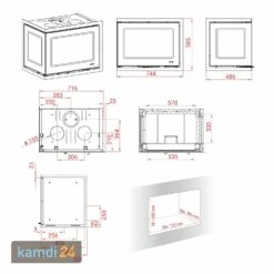 Lotus Unico 12 Kamineinsatz Schwarz / Scharniere Links -Angebote Kamdi24 Store lotus unico 12 kamineinsatz schwarz scharniere links 10199 m 3