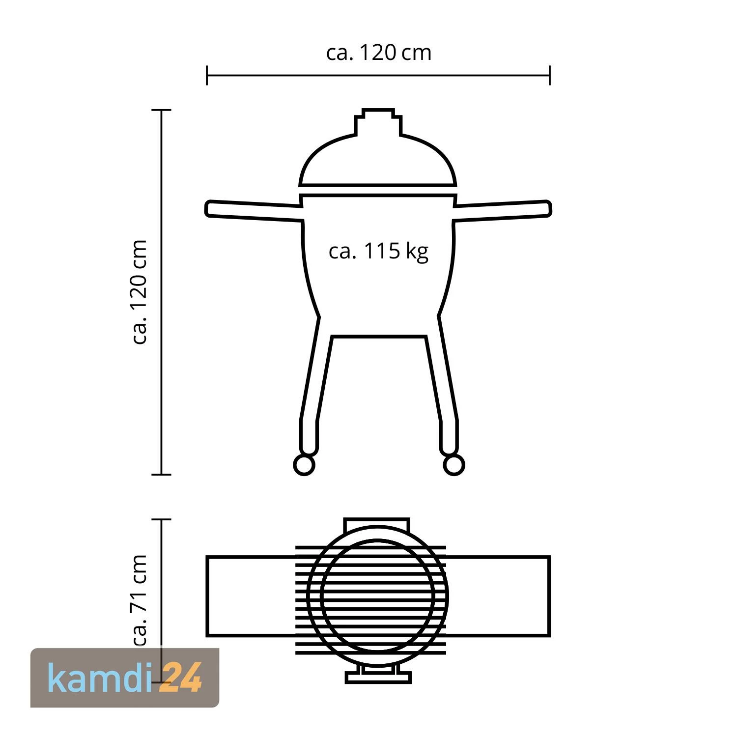 MONOLITH CLASSIC Keramikgrill PRO-Serie 2.0 Schwarz Inkl. Gestell Und Zubehör 13 MONOLITH CLASSIC Keramikgrill PRO-Serie 2.0 Schwarz Inkl. Gestell Und Zubehör – Bild 11