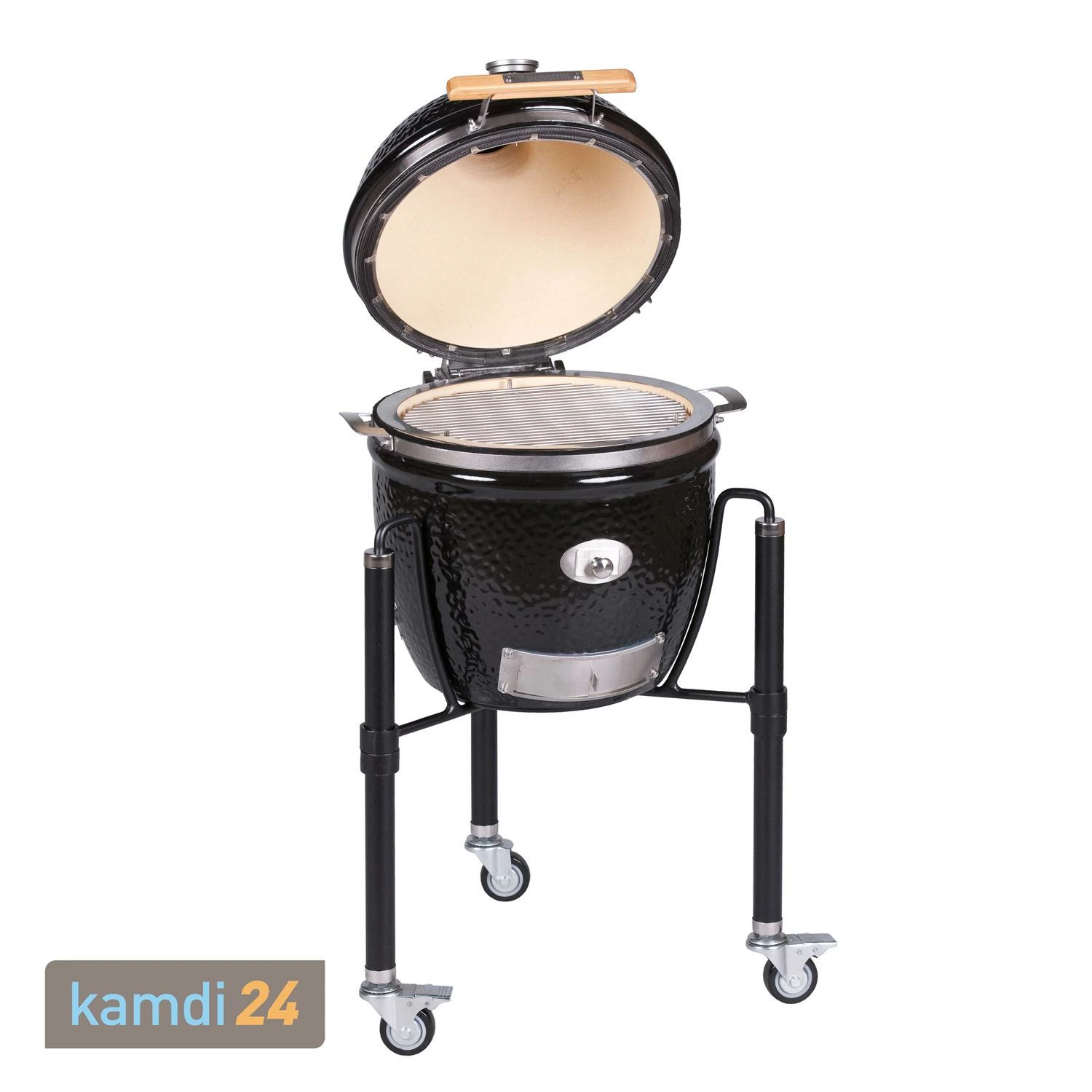 MONOLITH JUNIOR Keramikgrill PRO-Serie 2.0 Schwarz Mit Gestell 5 MONOLITH JUNIOR Keramikgrill PRO-Serie 2.0 Schwarz Mit Gestell – Bild 3