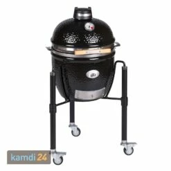 MONOLITH JUNIOR Keramikgrill PRO-Serie 2.0 Schwarz Mit Gestell
