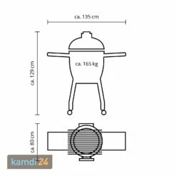 MONOLITH LeCHEF BBQ GURU Keramikgrill PRO-Serie 2.0 Schwarz Mit Gestell Und Seitentischen -Angebote Kamdi24 Store monolith lechef bbq guru keramikgrill pro serie 20 schwarz mit gestell und seitentischen m 7