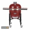 MONOLITH LeCHEF Keramikgrill PRO-Serie 2.0 Rot Mit Gestell Und Seitentischen