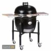 MONOLITH LeCHEF Keramikgrill PRO-Serie 2.0 Schwarz Mit Gestell Und Seitentischen
