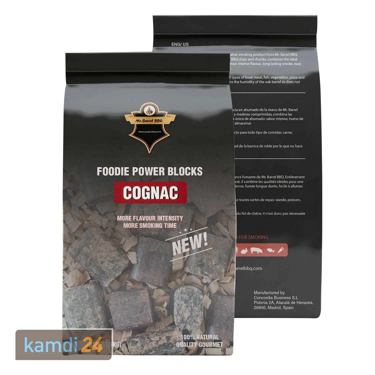 Mr. Barrel BBQ Foodie Power Blocks XL Cognac, 5 Kg 4 Mr. Barrel BBQ Foodie Power Blocks XL Cognac, 5 Kg – Bild 2