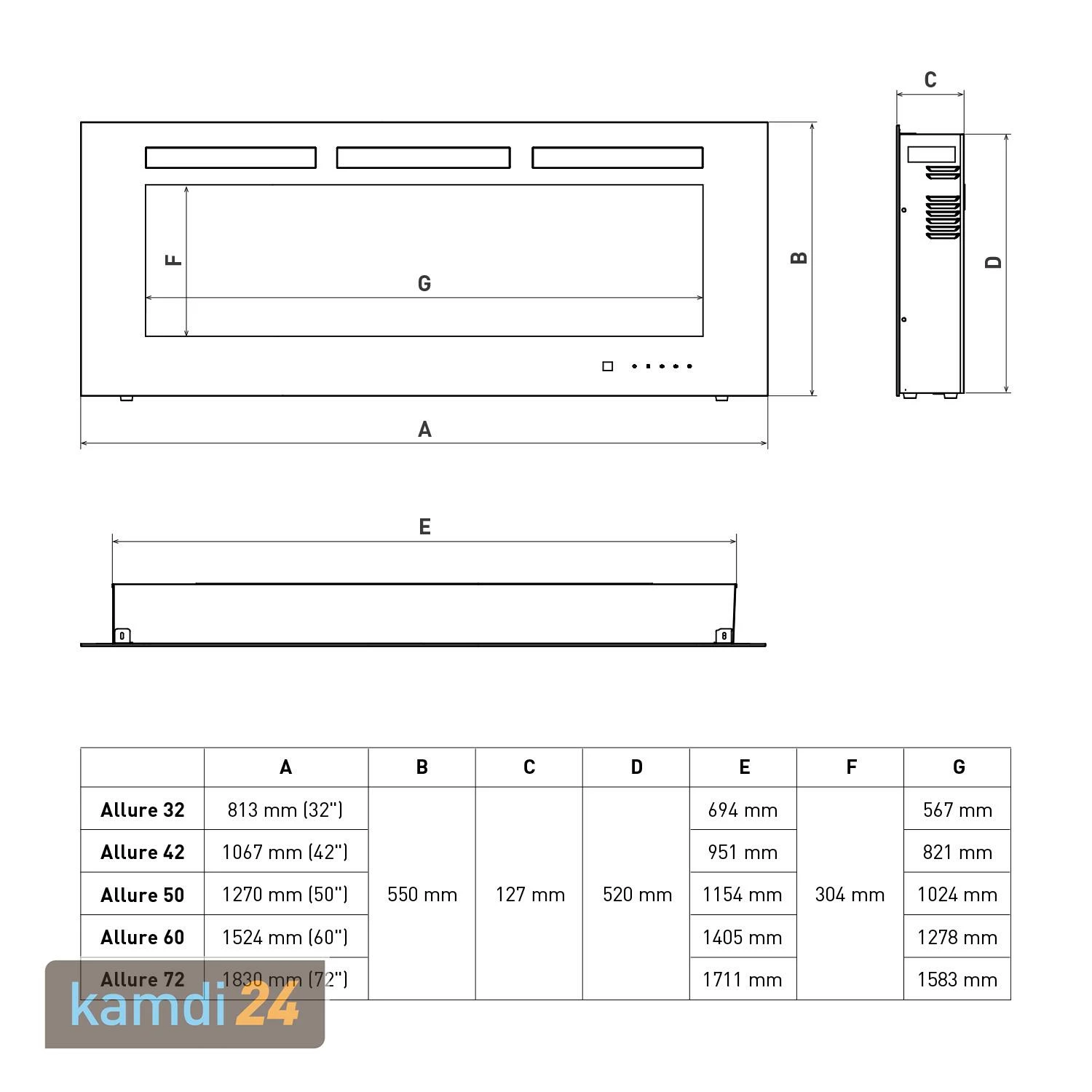 Napoleon Allure 60 Elektro-Kamineinsatz 9 Napoleon Allure 60 Elektro-Kamineinsatz – Bild 7