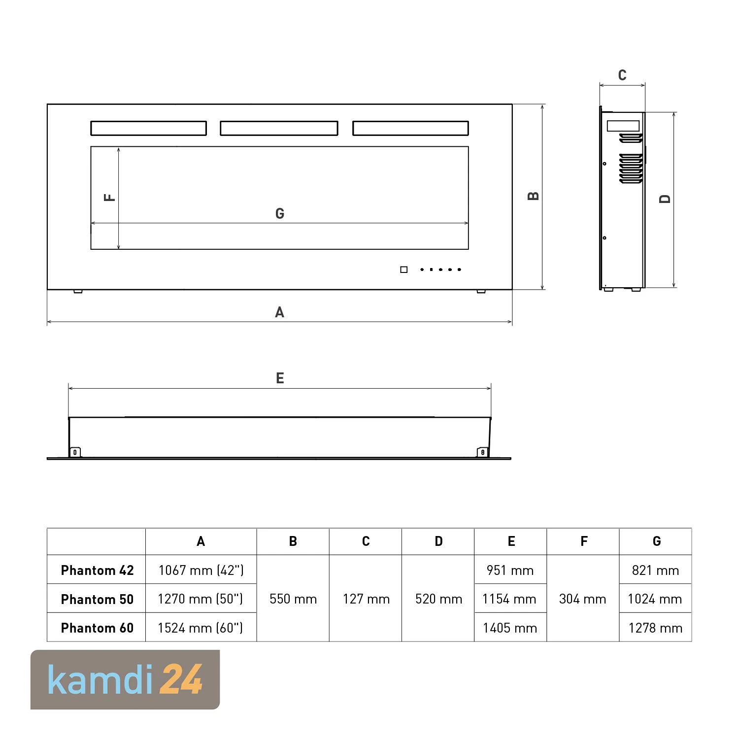 Napoleon Allure Phantom 42 Elektro-Kamineinsatz 9 Napoleon Allure Phantom 42 Elektro-Kamineinsatz – Bild 7