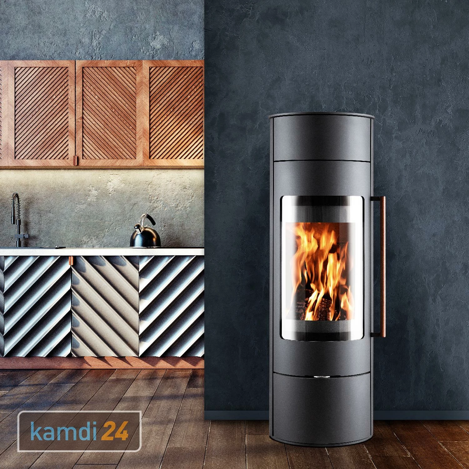 Novaline Aria Kaminofen Stahl Schwarz 10 Novaline Aria Kaminofen Stahl Schwarz – Bild 8