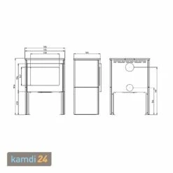 Novaline Bellano ST Kaminofen Stahl Schwarz / Naturstein -Angebote Kamdi24 Store novaline bellano st kaminofen stahl schwarz naturstein 19828 m 8