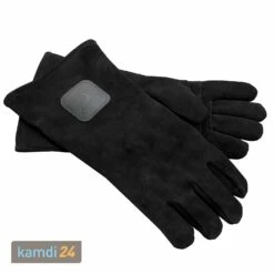 OFYR Grillhandschuhe Wildleder Schwarz