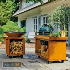 OFYR Sockel Corten 135 PRO Teakholz Für Kamado BGE -Angebote Kamdi24 Store ofyr sockel corten 135 pro beton fuer kamado bge kopie 22503 m 2