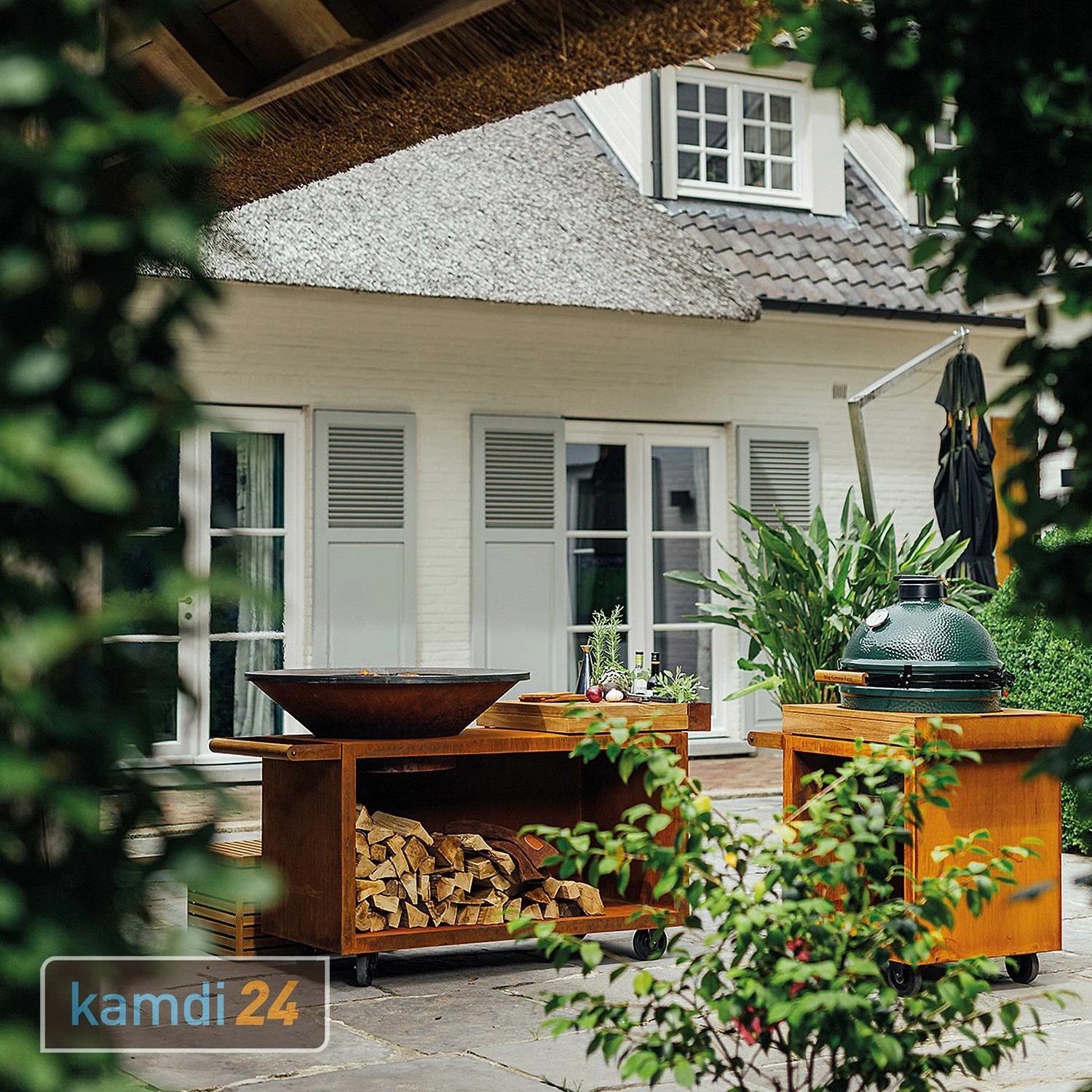 OFYR Sockel Corten 65 PRO Teakholz Für Kamado BGE 7 OFYR Sockel Corten 65 PRO Teakholz Für Kamado BGE – Bild 5