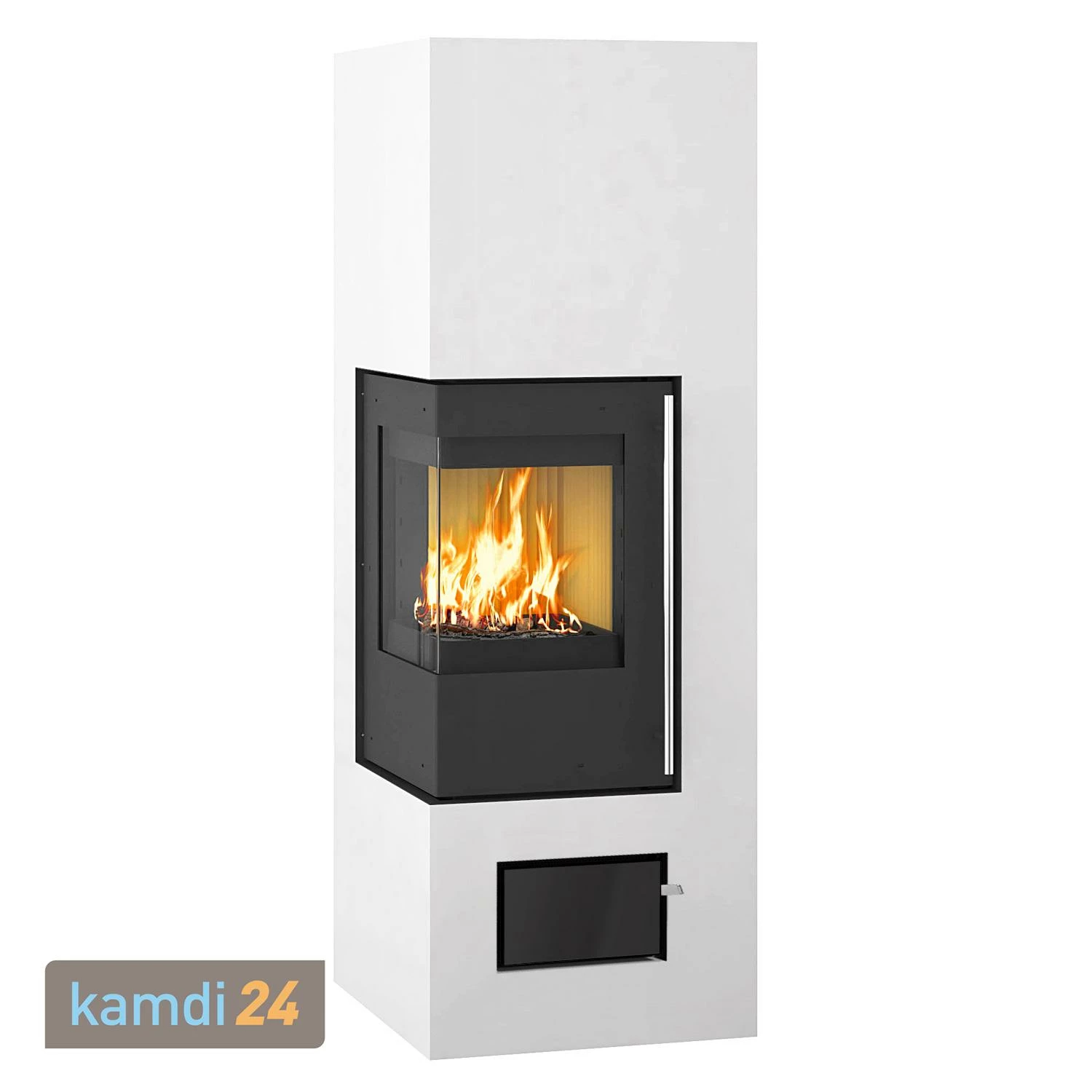 Olsberg Aracar Compact Kaminofen Türanschlag Links, 10mm Putzrahmen, Lufteinlassgitter Glas Schwarz 4 Olsberg Aracar Compact Kaminofen Türanschlag Links, 10mm Putzrahmen, Lufteinlassgitter Glas Schwarz – Bild 2