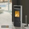 Olsberg Caldera II Compact Kaminofen Stahl Schwarz | Naturstein Serpentin