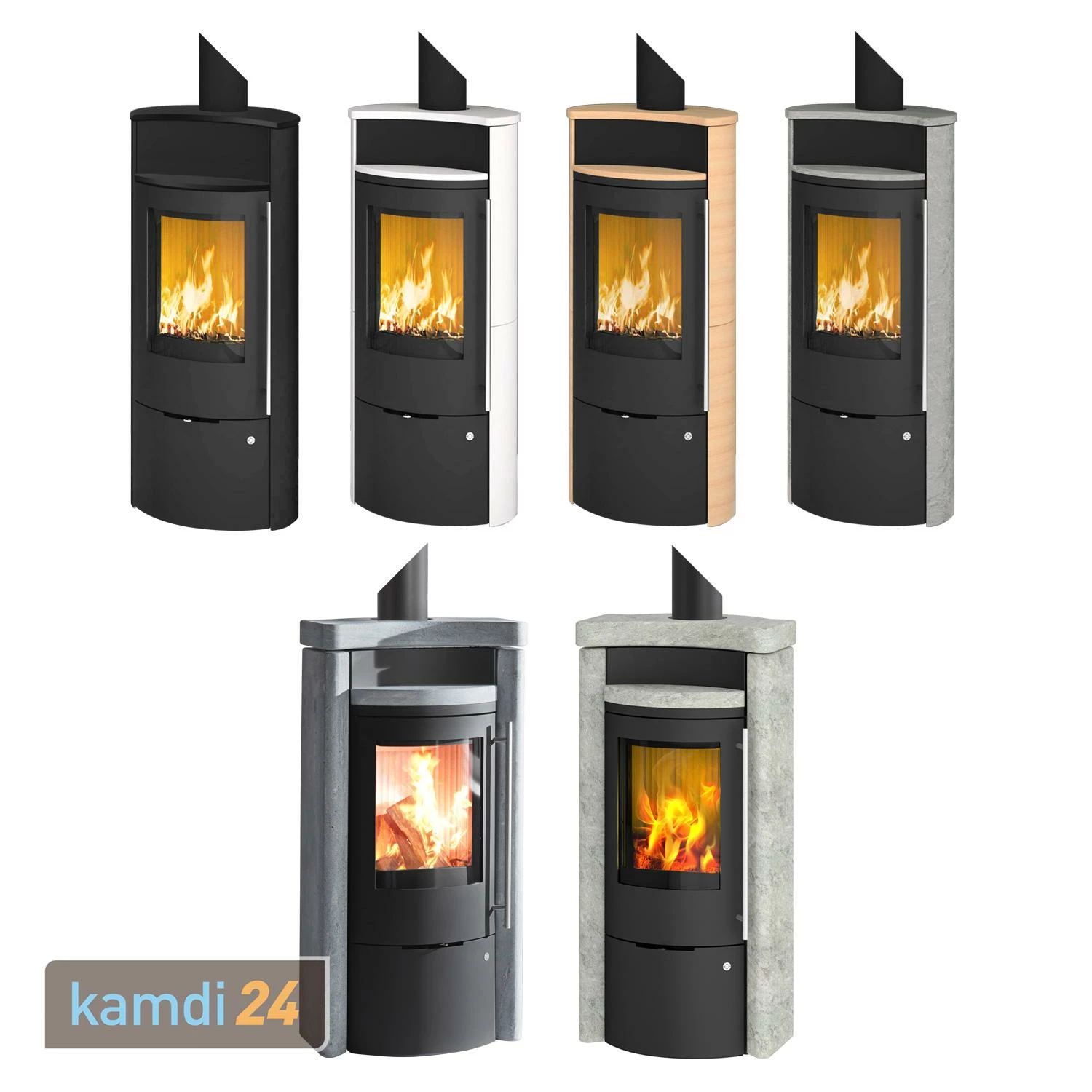 Olsberg Caldera II Compact Kaminofen Stahl Schwarz | Naturstein Serpentin 4 Olsberg Caldera II Compact Kaminofen Stahl Schwarz | Naturstein Serpentin – Bild 3