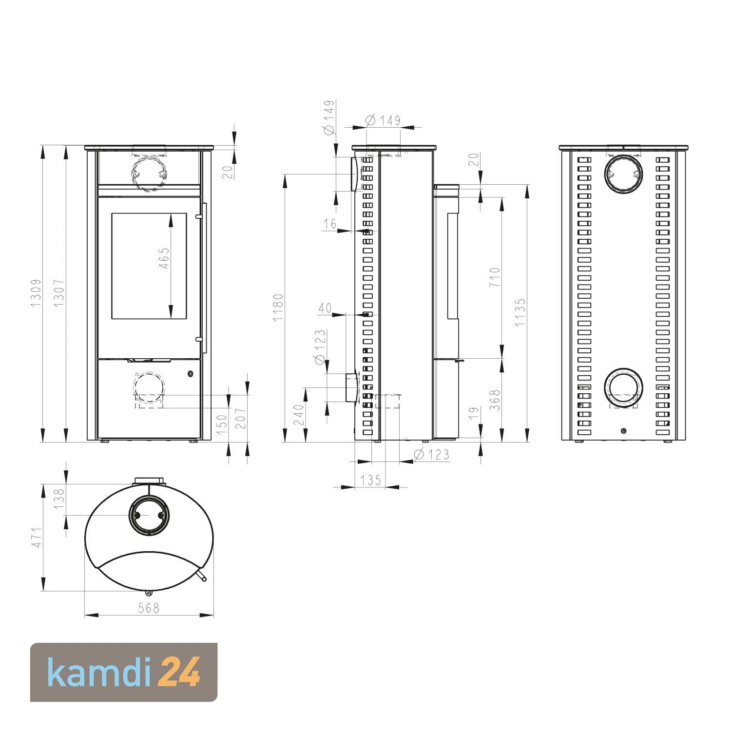 Olsberg Caldera II Compact Kaminofen Stahl Schwarz | Naturstein Serpentin 6 Olsberg Caldera II Compact Kaminofen Stahl Schwarz | Naturstein Serpentin – Bild 5