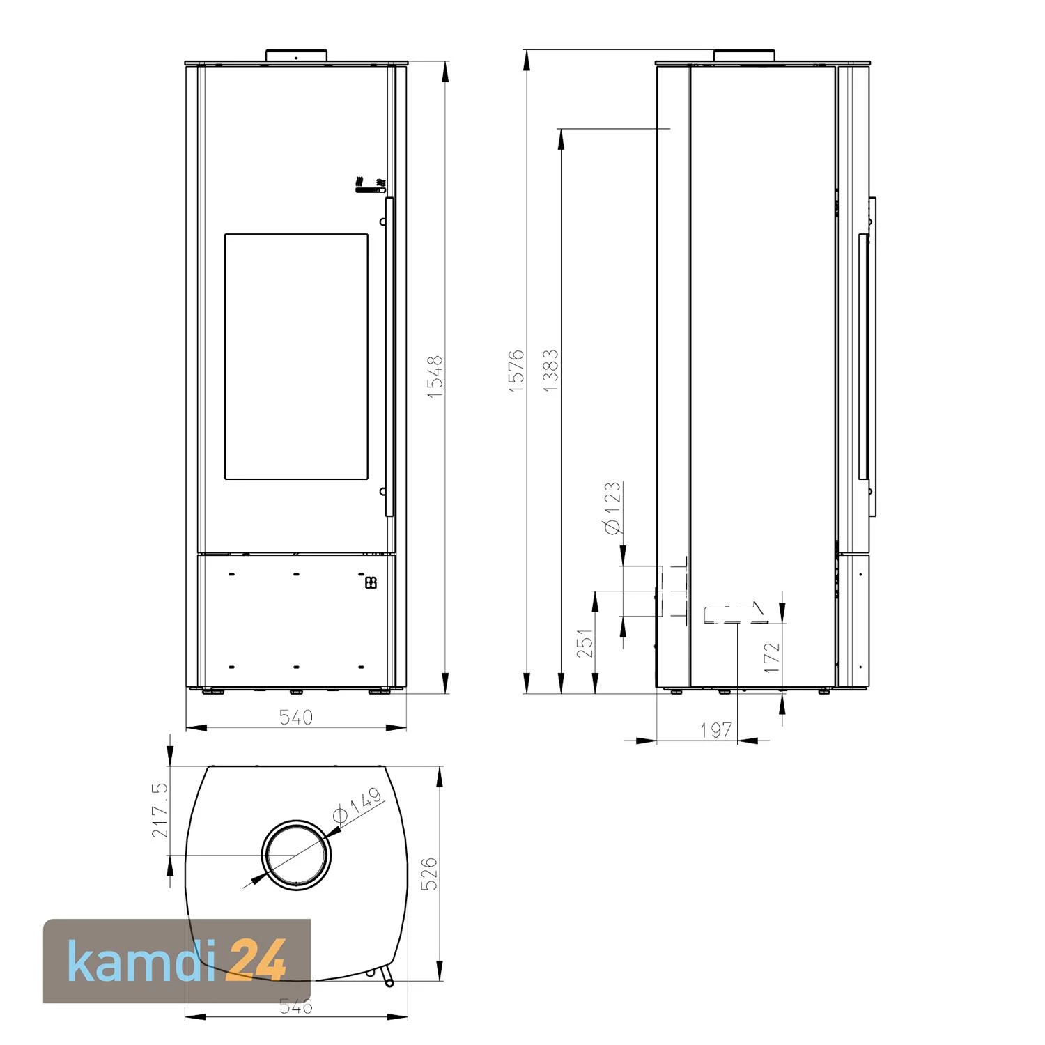 Olsberg Kaminofen Wasserführend Nevado Aqua Compact Sonderglasur 4 Olsberg Kaminofen Wasserführend Nevado Aqua Compact Sonderglasur – Bild 2