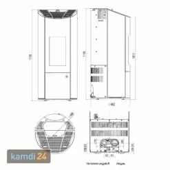 Olsberg Pelletofen Levana 2.0 Stahl Schwarz / Caffee Arabica 8 KW Mit Konvektionsluftventilator -Angebote Kamdi24 Store olsberg pelletofen levana 20 stahl schwarz caffee arabica 8 kw mit konvektionsluftventilator m 6