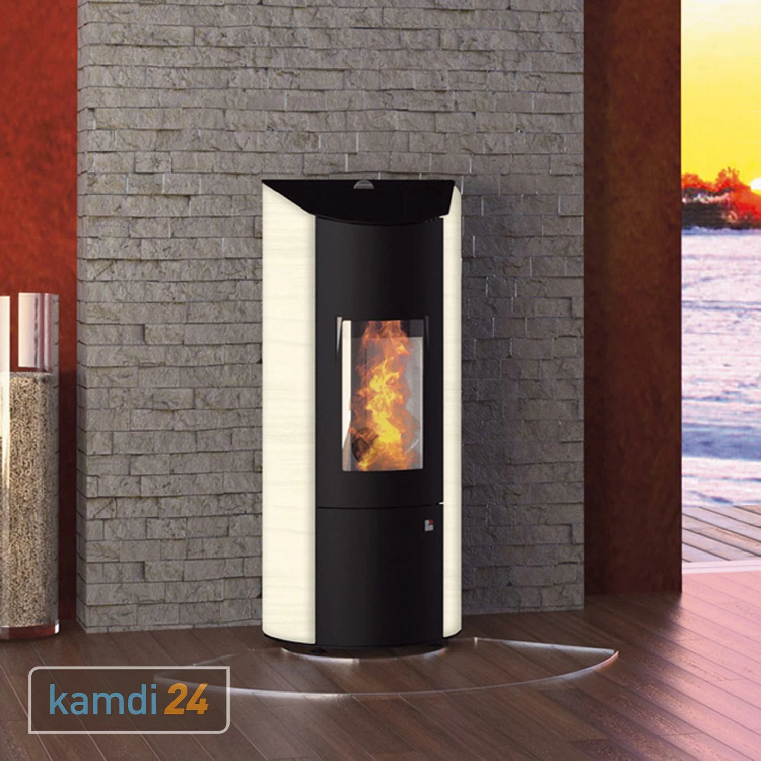 Olsberg Pelletofen Levana 2.0 Stahl Schwarz / Caffee Freddo 8 KW Mit Konvektionsluftventilator 3 Olsberg Pelletofen Levana 2.0 Stahl Schwarz / Caffee Freddo 8 KW Mit Konvektionsluftventilator