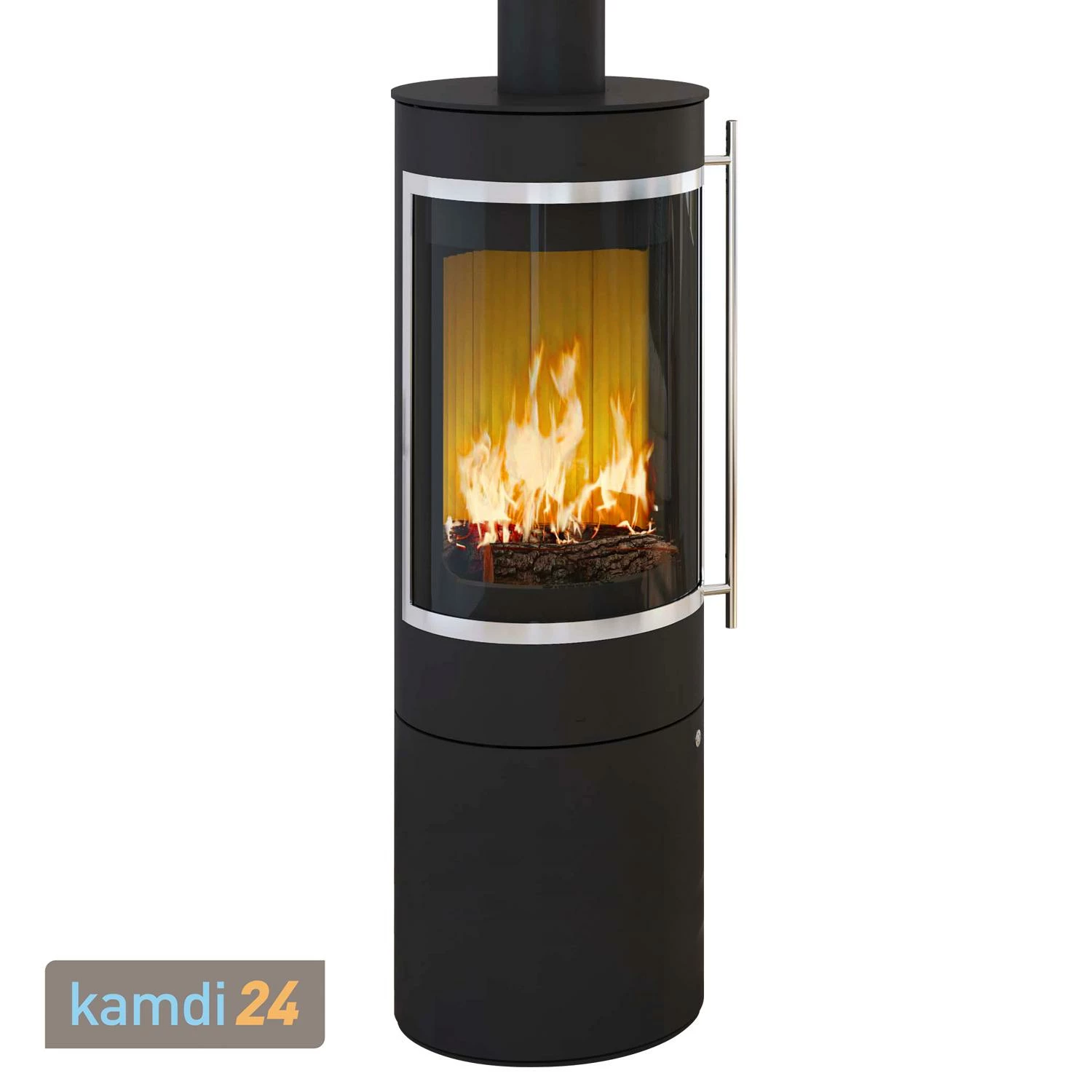 Olsberg Pular Plus Compact Kaminofen Schwarz Dekorrahmen Verchromt 4 Olsberg Pular Plus Compact Kaminofen Schwarz Dekorrahmen Verchromt – Bild 2