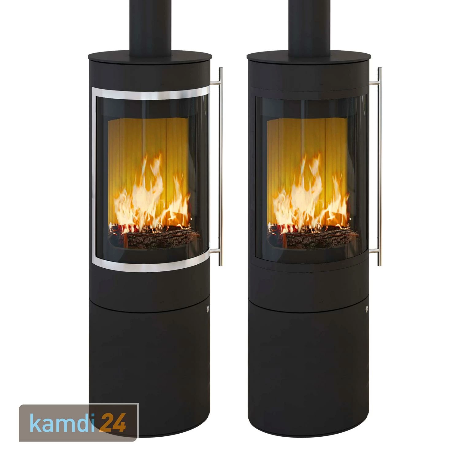 Olsberg Pular Plus Compact Kaminofen Schwarz Dekorrahmen Verchromt 5 Olsberg Pular Plus Compact Kaminofen Schwarz Dekorrahmen Verchromt – Bild 3