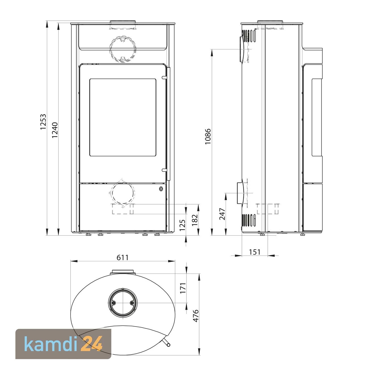 Olsberg Tecapa II Compact Kaminofen Stahltür / Keramik Caffee Au Lait 6 Olsberg Tecapa II Compact Kaminofen Stahltür / Keramik Caffee Au Lait – Bild 4