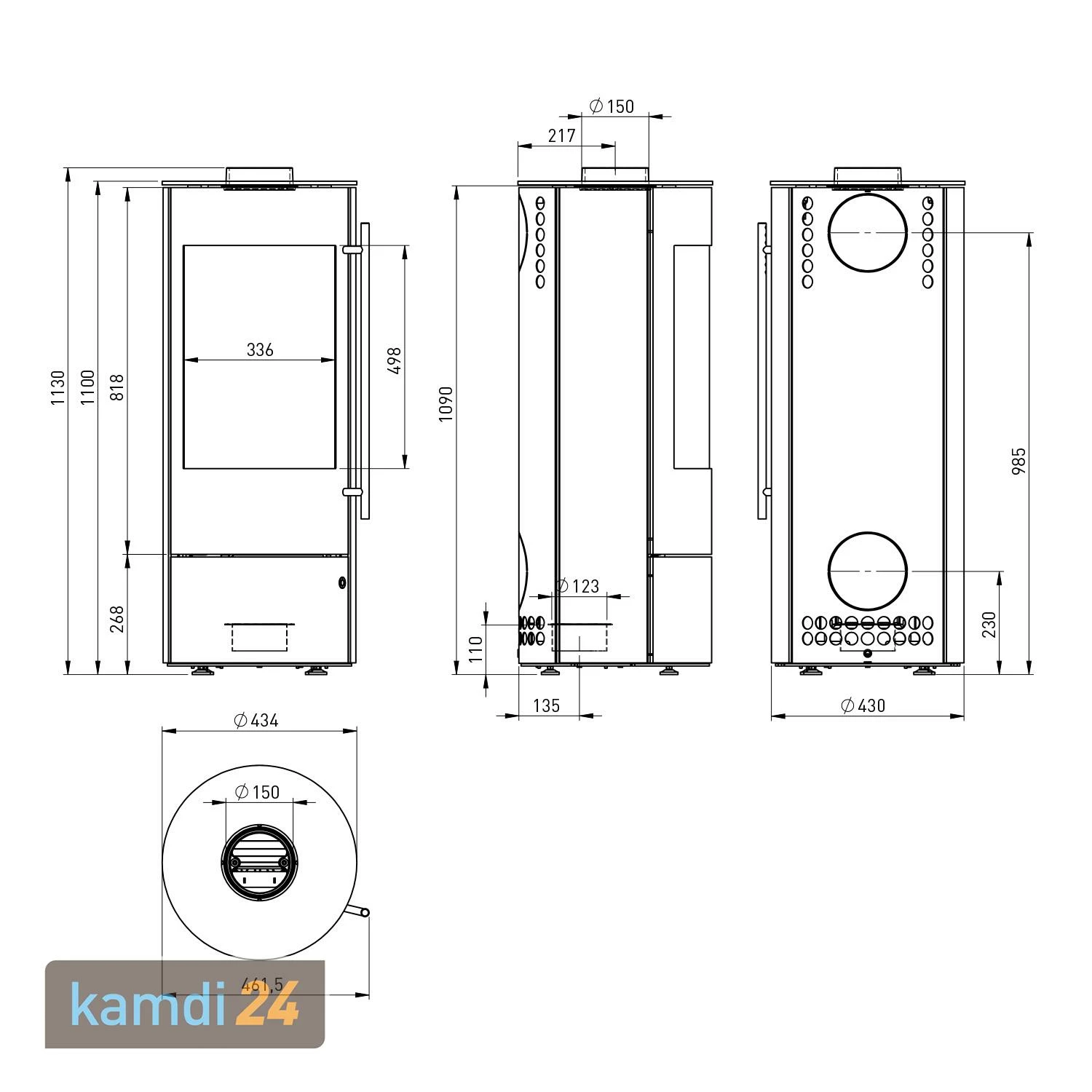 Olsberg Tipas Compact III Kaminofen Stahl Schwarz 8 Olsberg Tipas Compact III Kaminofen Stahl Schwarz – Bild 6