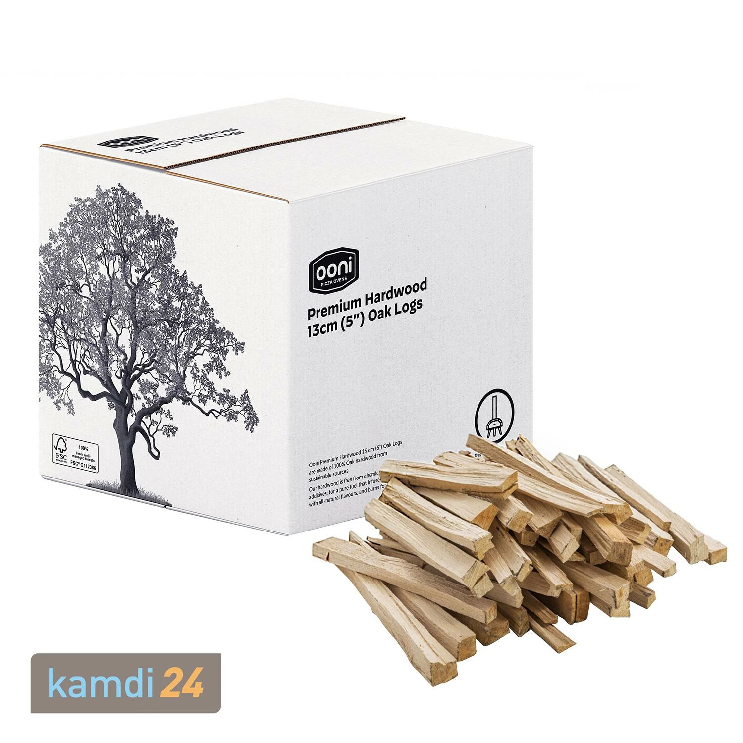 Ooni Premium Anzündholz 13 Cm Eichen-Rundholz 8 Kg 3 Ooni Premium Anzündholz 13 Cm Eichen-Rundholz 8 Kg