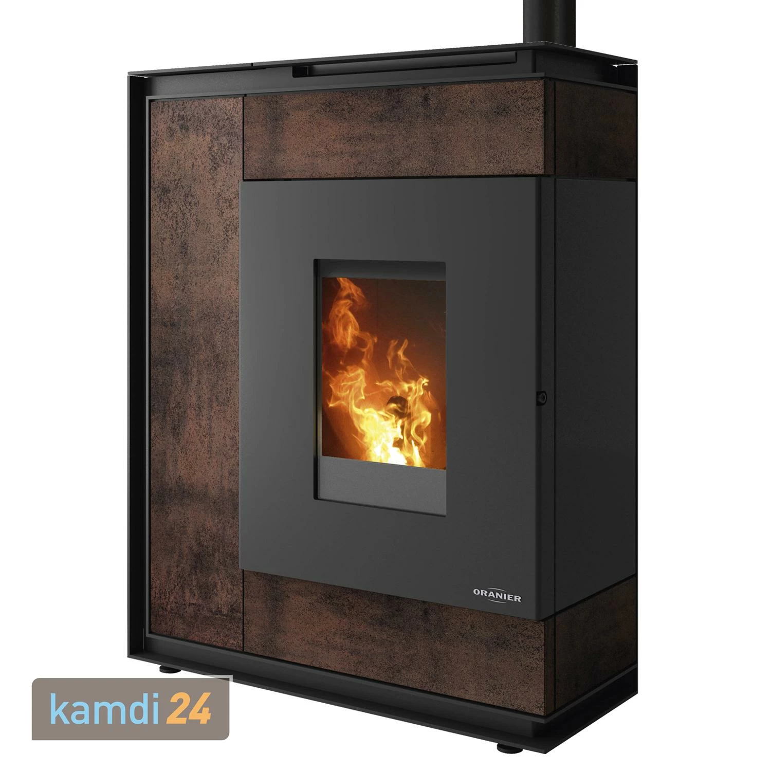 Oranier Boreas Aqua Wasserführender Pelletofen Sintered Stone Korten, Rauchabgang Oben 4 Oranier Boreas Aqua Wasserführender Pelletofen Sintered Stone Korten, Rauchabgang Oben – Bild 2