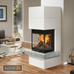 Oranier Club Tre Kaminbausatz Stahl Schwarz Mit Sims Naturstein Ruvina