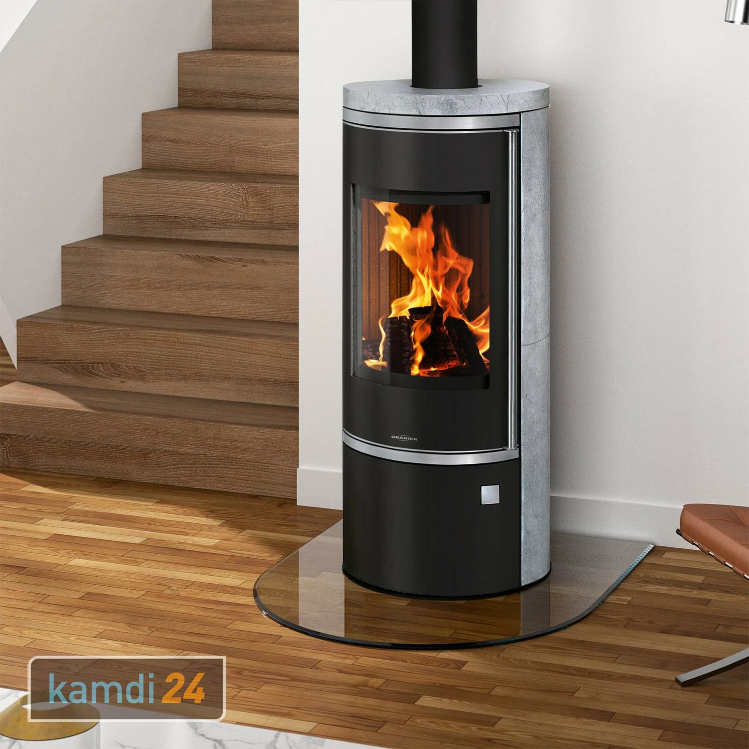 Oranier Corso 2.0 Kaminofen Stahl Schwarz / Speckstein 3 Oranier Corso 2.0 Kaminofen Stahl Schwarz / Speckstein