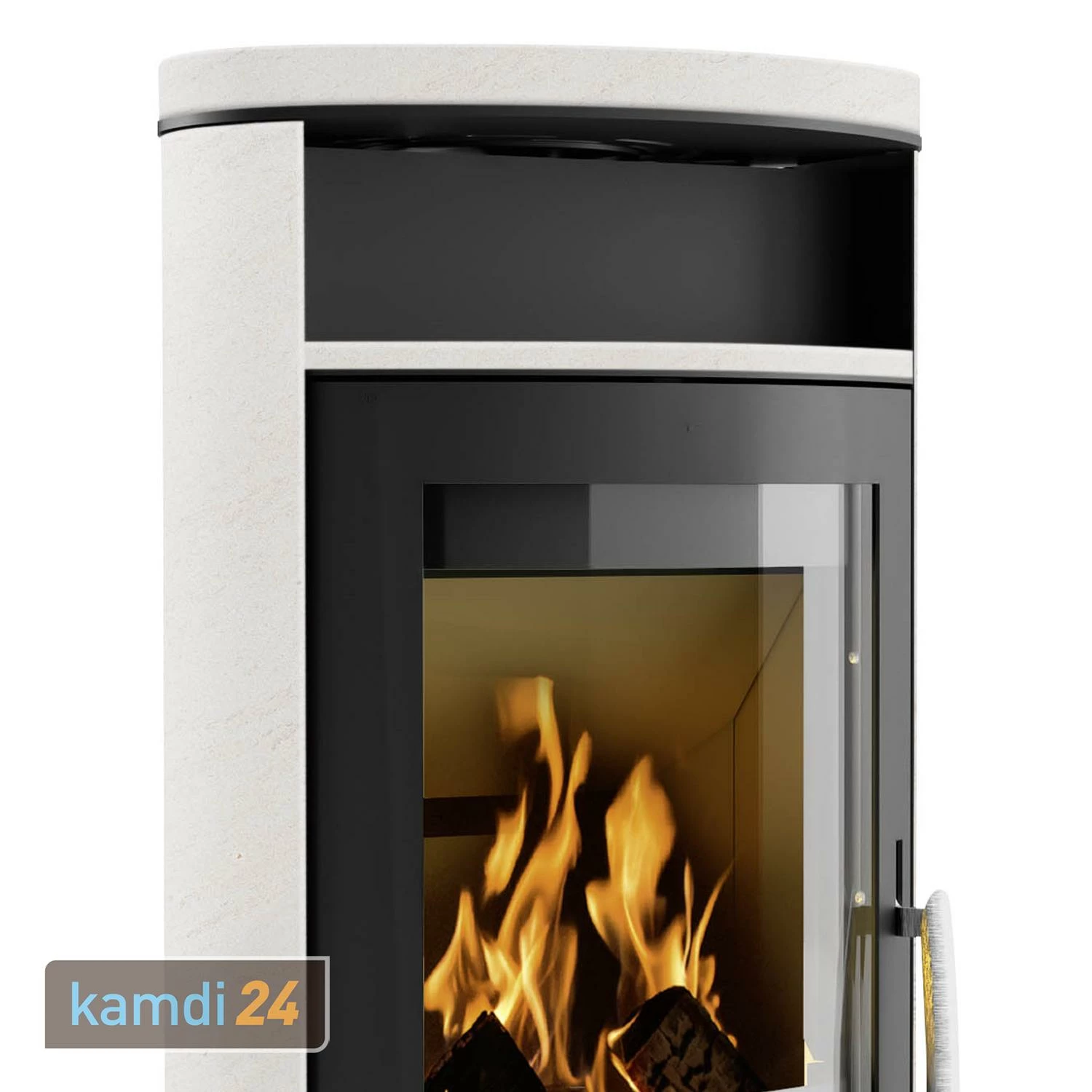 Oranier Polar 5 2.0 Kaminofen Stahl Schwarz / Kalkstein Cream 5 Oranier Polar 5 2.0 Kaminofen Stahl Schwarz / Kalkstein Cream – Bild 3