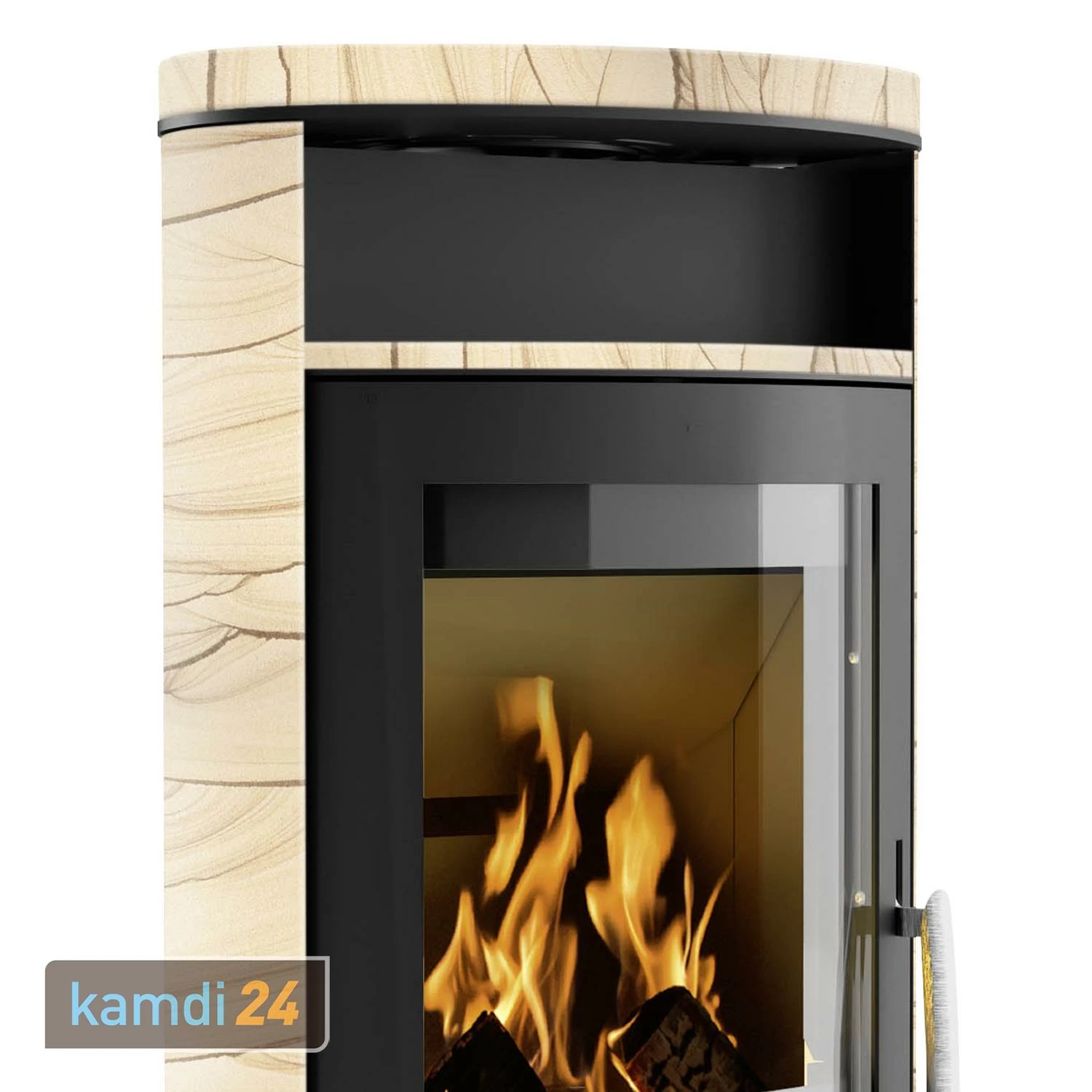 Oranier Polar 5 2.0 Kaminofen Stahl Schwarz / Sandstein 5 Oranier Polar 5 2.0 Kaminofen Stahl Schwarz / Sandstein – Bild 3