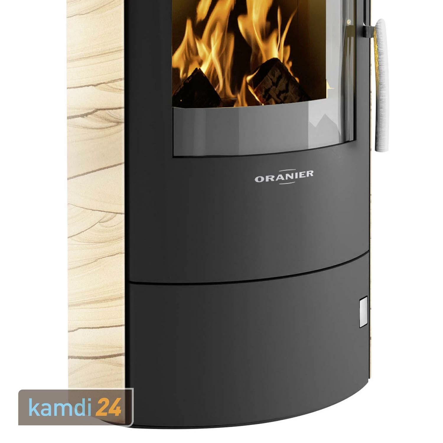 Oranier Polar 5 2.0 Kaminofen Stahl Schwarz / Sandstein 6 Oranier Polar 5 2.0 Kaminofen Stahl Schwarz / Sandstein – Bild 4
