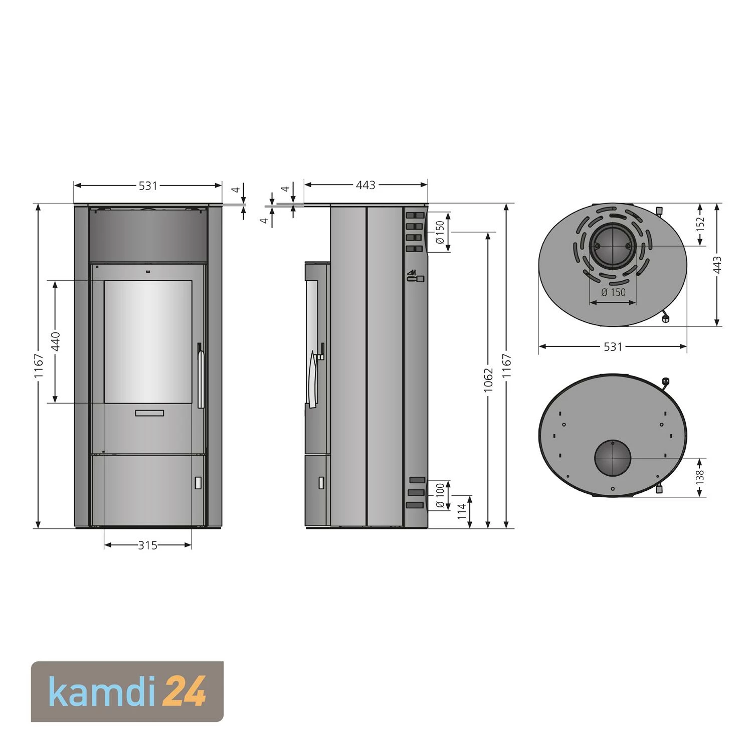 Oranier Polar 7 2.0 Kaminofen Stahl Schwarz / Keramik Grappa 9 Oranier Polar 7 2.0 Kaminofen Stahl Schwarz / Keramik Grappa – Bild 7