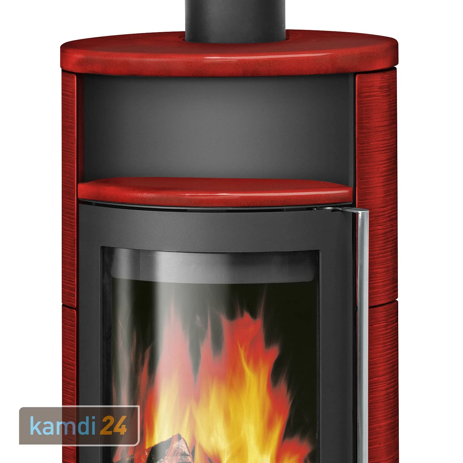 Oranier Polar Neo 4 Kaminofen Stahl Schwarz / Keramik Paprikarot 5 Oranier Polar Neo 4 Kaminofen Stahl Schwarz / Keramik Paprikarot – Bild 3