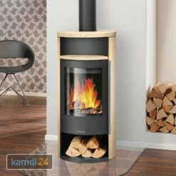 Oranier Polar Neo 4 Kaminofen Stahl Schwarz / Sandstein