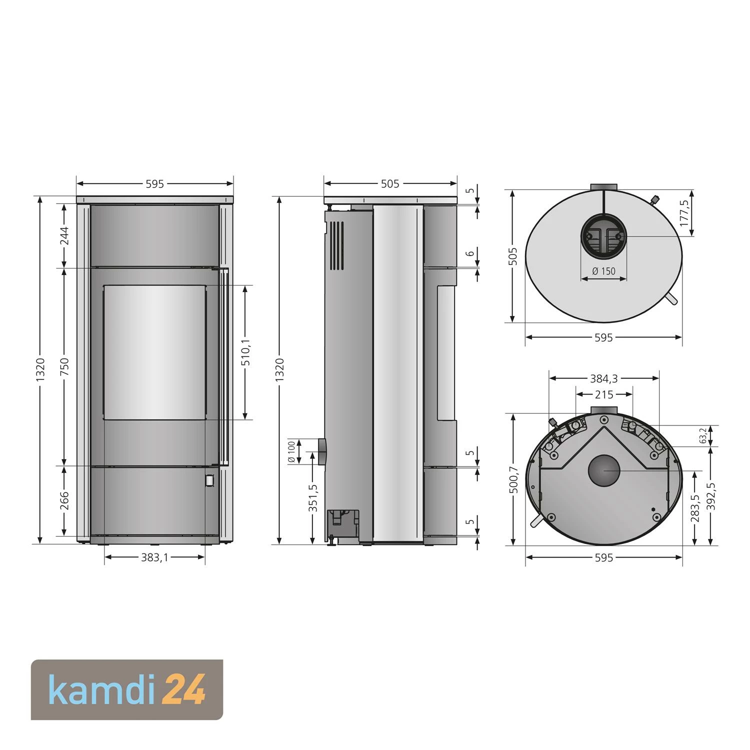 Oranier Polar Neo Aqua Kaminofen Stahl Schwarz / Speckstein 9 Oranier Polar Neo Aqua Kaminofen Stahl Schwarz / Speckstein – Bild 7