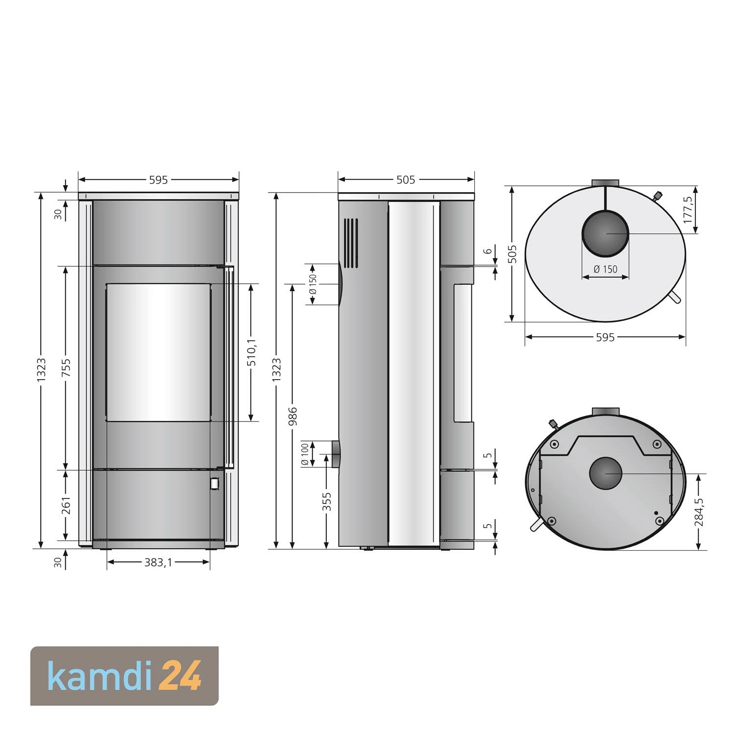 Oranier Polar Neo W+ Kaminofen Stahl Schwarz 10 Oranier Polar Neo W+ Kaminofen Stahl Schwarz – Bild 8