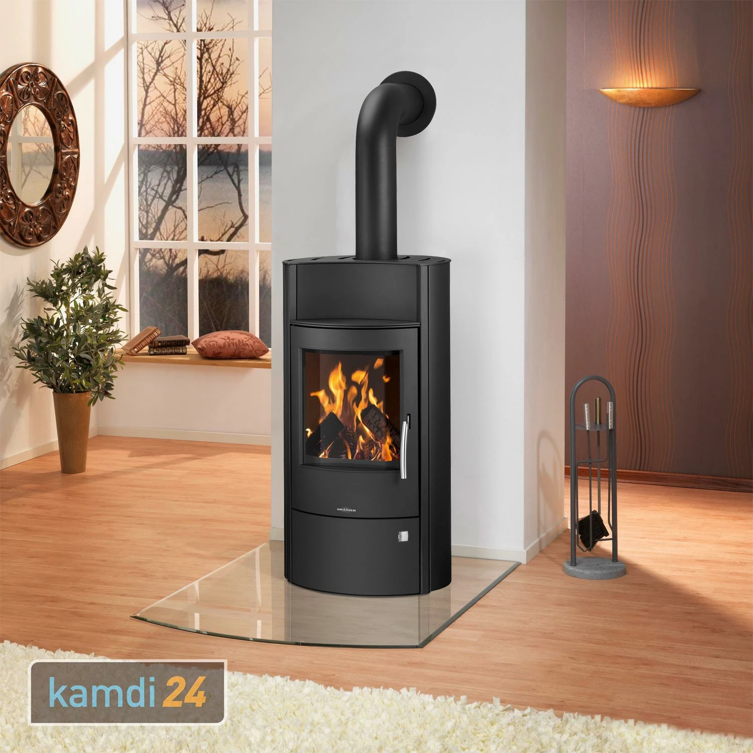 Oranier Pori 7 Kaminofen Stahl Schwarz 5 Oranier Pori 7 Kaminofen Stahl Schwarz – Bild 3