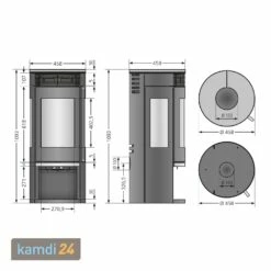 Oranier Rota TRE 2.0 Kaminofen Stahl Schwarz Mit Glas-Abdeckplatte -Angebote Kamdi24 Store oranier rota tre 20 kaminofen stahl schwarz mit glas abdeckplatte 13445 m 5