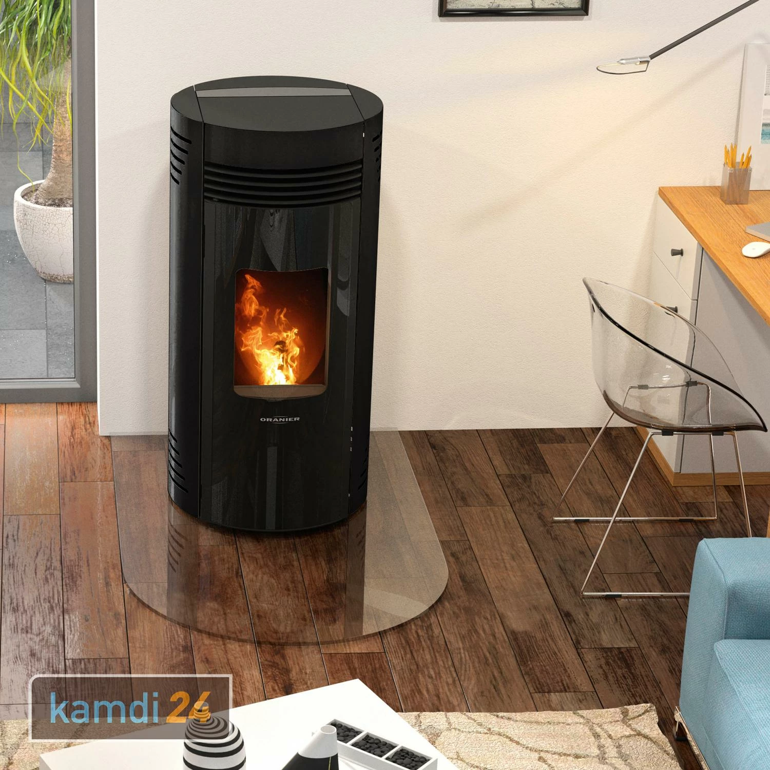 Oranier Sando 50 Pelletofen Stahl Schwarz 3 Oranier Sando 50 Pelletofen Stahl Schwarz