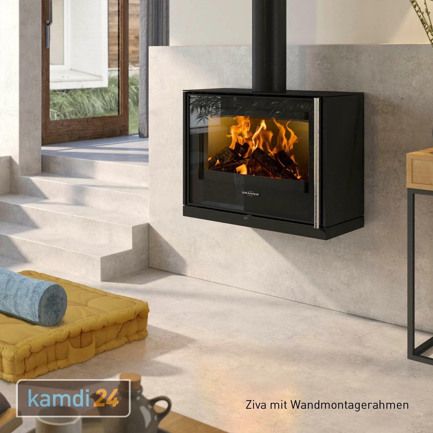 Oranier Ziva Kaminofen Stahl Schwarz 13 Oranier Ziva Kaminofen Stahl Schwarz – Bild 11