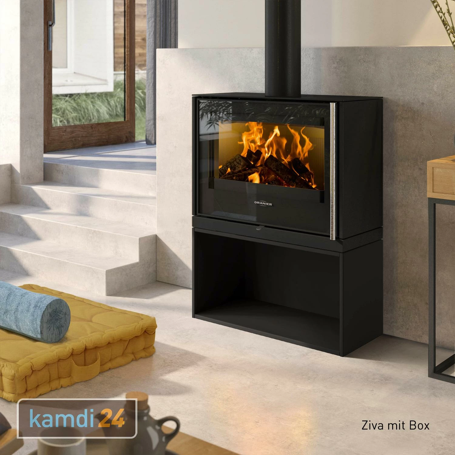 Oranier Ziva Kaminofen Stahl Schwarz 12 Oranier Ziva Kaminofen Stahl Schwarz – Bild 10